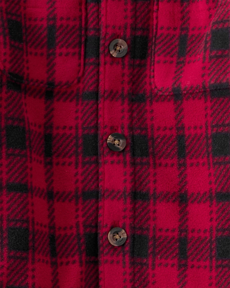 Toddler Boy 2-Piece Plaid Shirt and Pants Set