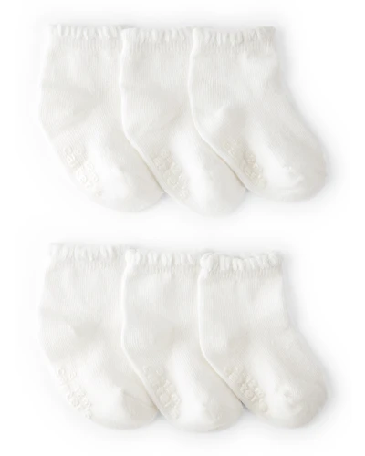 Baby 6-Pack Scallop Edge Crew Socks