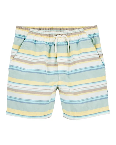 Kid Striped Pull-On Bermuda Shorts