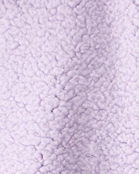 Baby Girl Quarter-Zip Pullover Sweatshirt - Purple