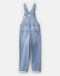 Girls Denim Overalls - Light Wash