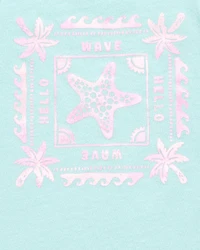 Toddler Starfish Muscle Tank - Turquoise