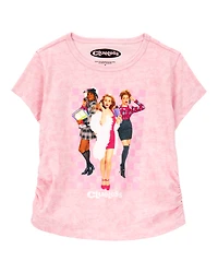 Girls Clueless Short-Sleeve Graphic Tee - Pink