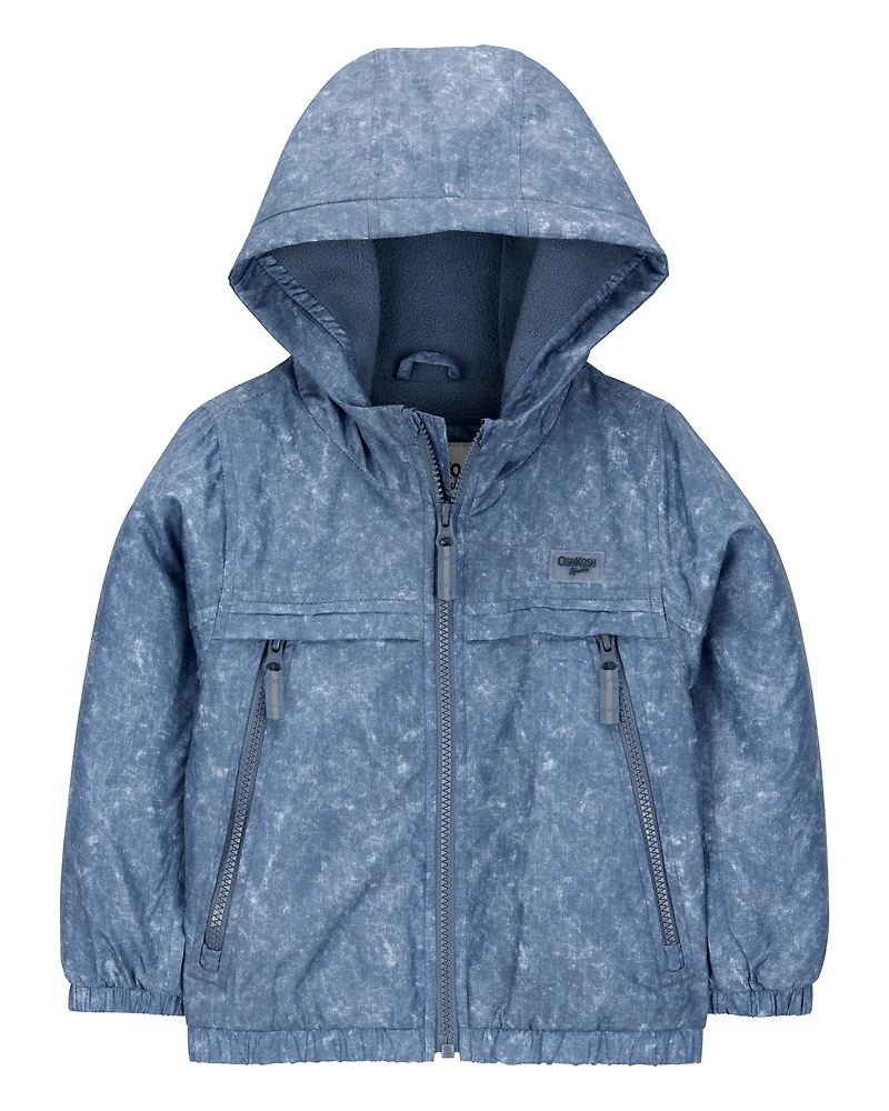 Toddler Boy Fleece-Lined Midweight Jacket - Blue