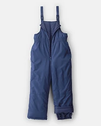 Boys 2-Piece Hooded Snowsuit Jacket & Bib Set - Navy