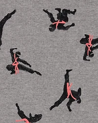 Kid Ninja Print Snug Fit Cotton 4-Piece Pajamas