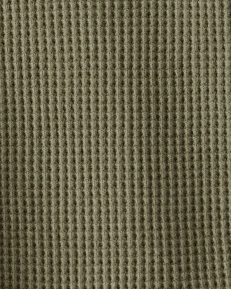 Baby Boy Long-Sleeve Waffle Knit Utility Shirt