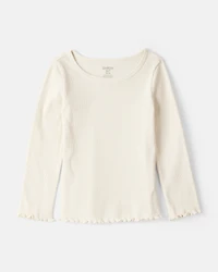 Toddler Girl Striped Denim Long-Sleeve Dress - White/Blue