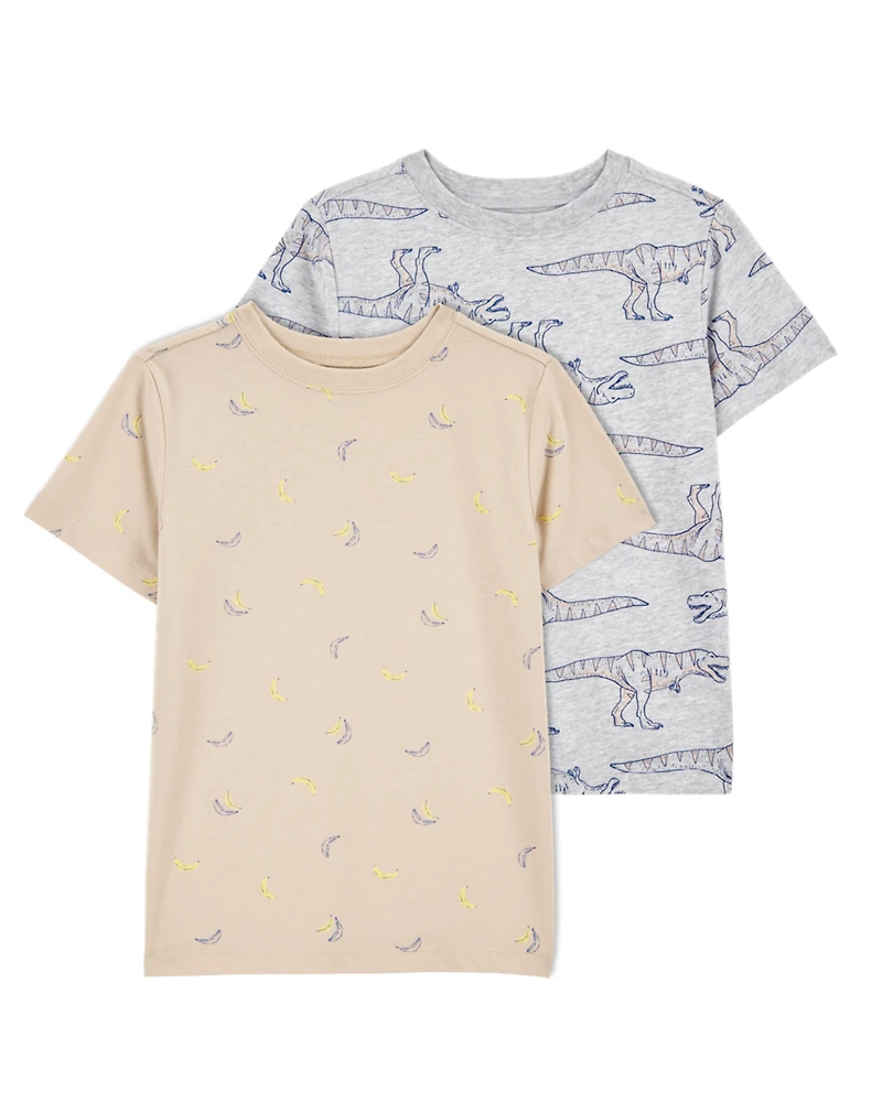 Kid 2-Pack Allover Print Short-Sleeve Tees