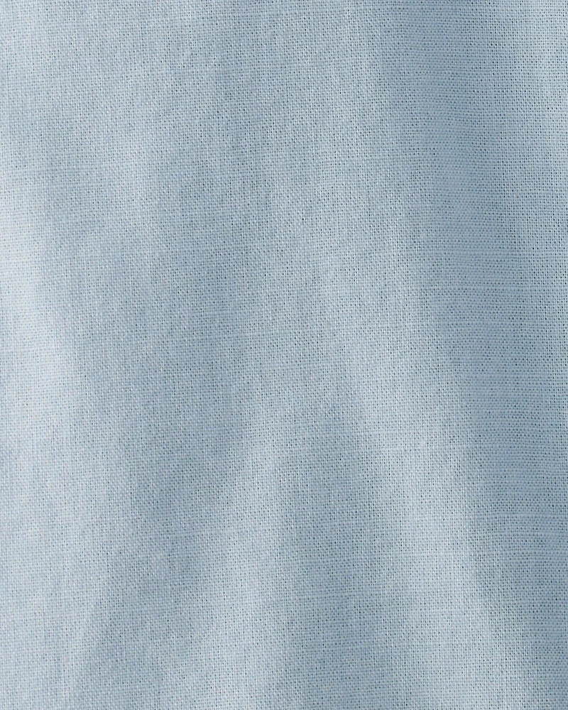 Baby Linen Romper Made with Organic Cotton