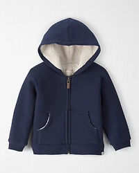 Toddler Waffle Knit Hooded Jacket Made with Organic Cotton