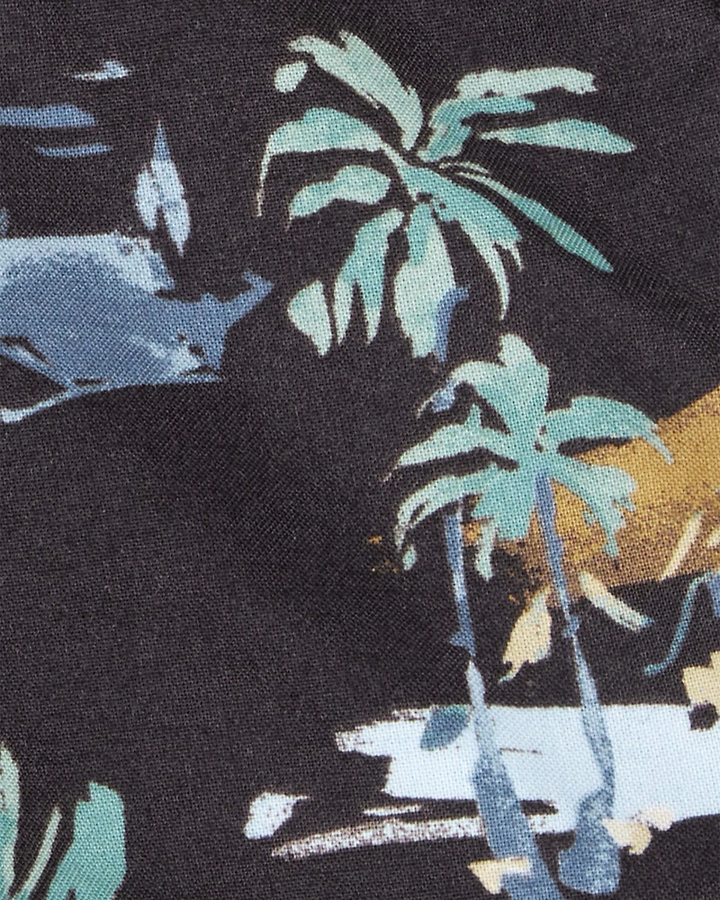 Baby Tropical Print Pull-On Short
