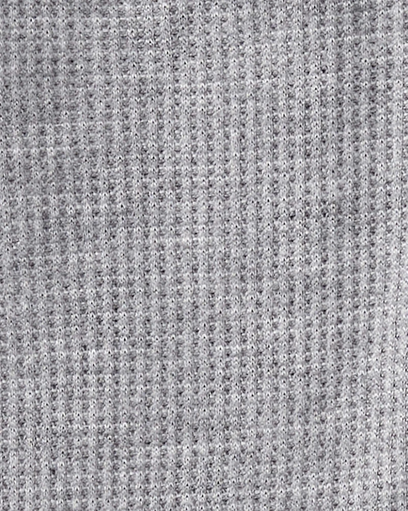 Baby Boy PurelySoft Long-Sleeve 2-Way Zip 1-Piece Pajamas - Grey
