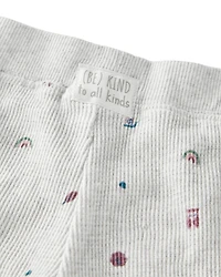 Baby 2-Piece Organic Cotton Waffle Knit Set Nature Icon Print