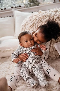 Baby Girl Floral 2-Way Zip Cotton Sleep & Play Pajamas