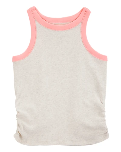 Kid Ribbed Tank Top - Cream