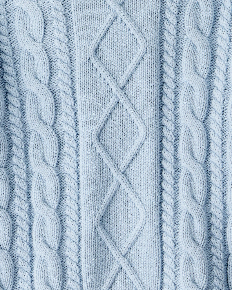 Toddler Organic Cotton Cable Knit Sweater