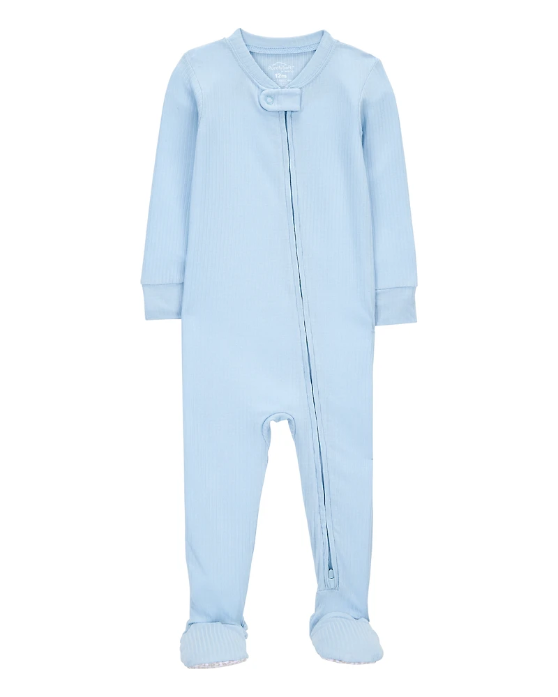 Baby Solid PurelySoft Footie 1-Piece Pajamas