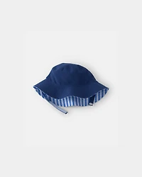 Baby Boy Reversible Stripe Swim Hat - Blue
