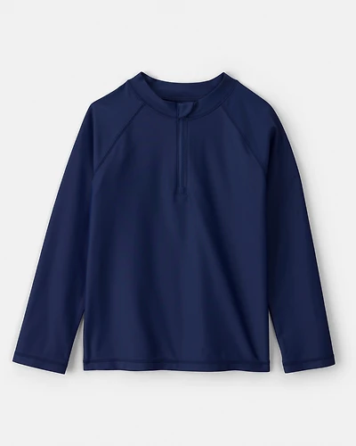 Boys Long-Sleeve Rashguard Top - Navy