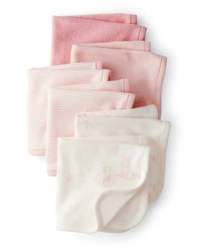 Baby Girl 6-Pack Wash Cloths
