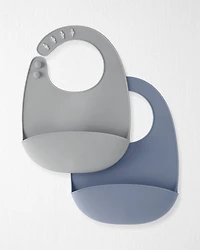 Baby 2-Pack Silicone Bibs