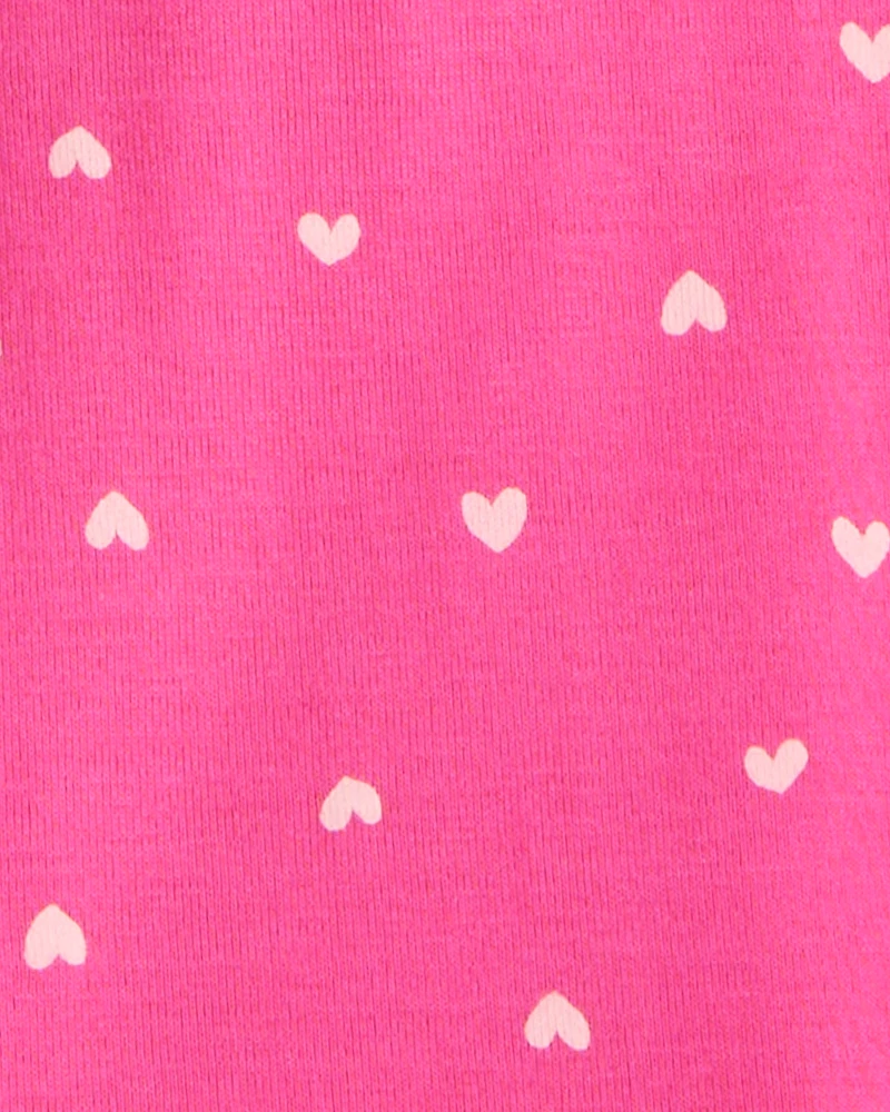 Girls Desserts 100% Cotton Snug Fit 4-Piece Pyjamas - Pink/White