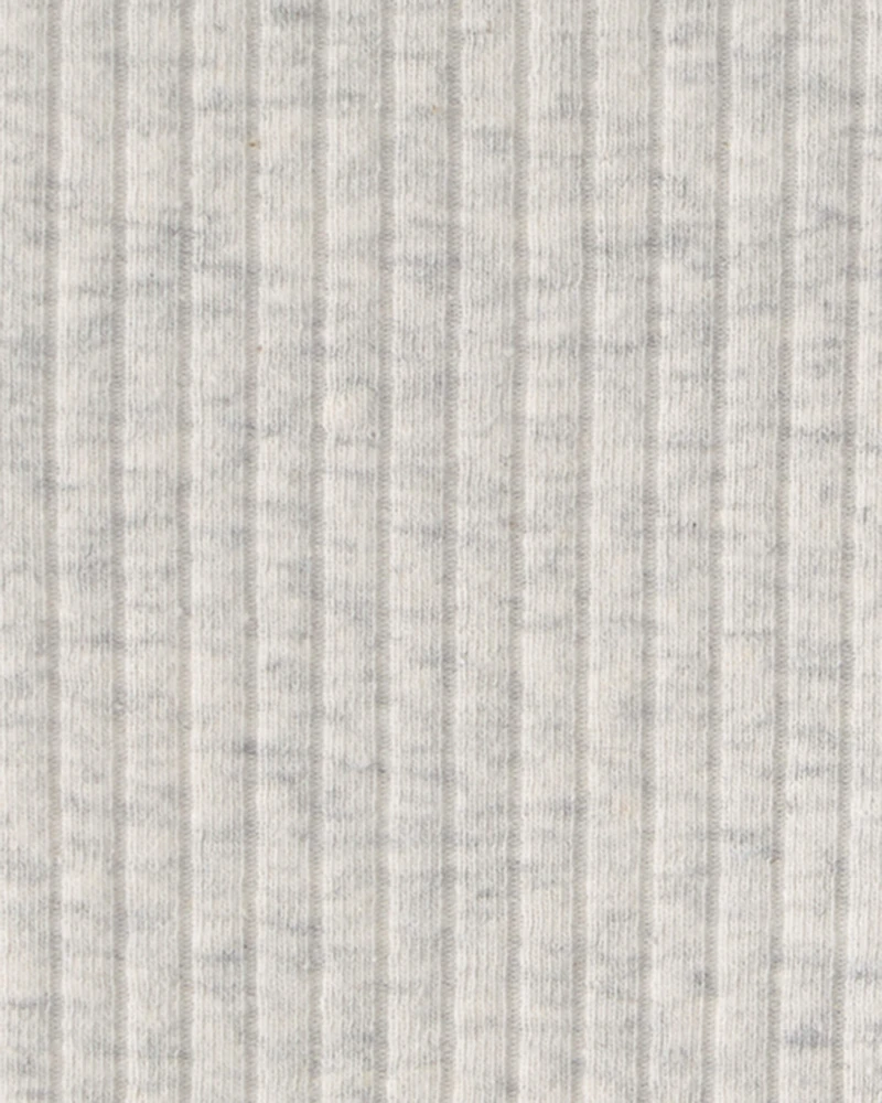 Baby Girl Rib Bike Shorts - Grey