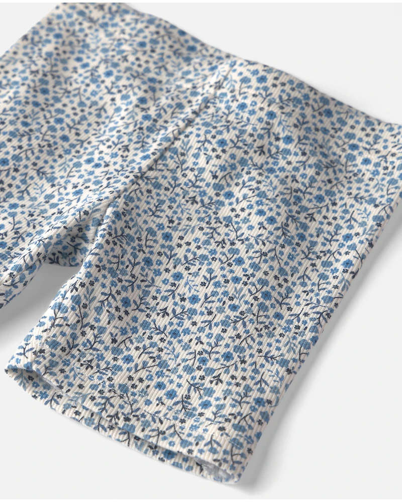 Toddler Girl 2-Pack Organic Cotton Ribbed Pedal  Shorts