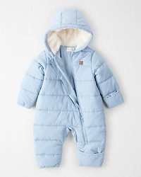 Baby Girl 1-Piece Snowsuit Made with Recycle Materials