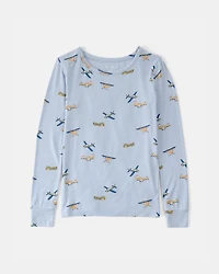 Boys Plane PurelySoft 2-Piece Pyjama Set - Blue