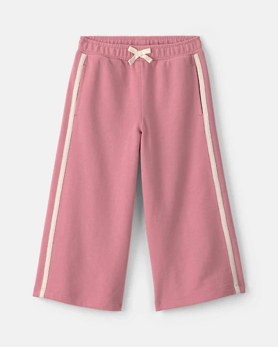 Girls Toddler Girl French Terry Wide-Leg Pants - Pink
