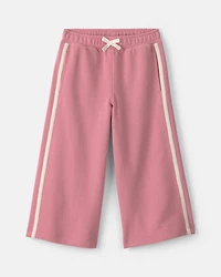 Girls Toddler Girl French Terry Wide-Leg Pants - Pink
