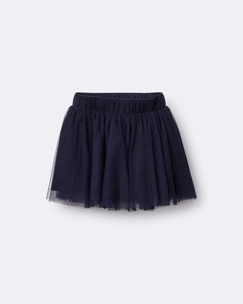 Toddler Girl Avenue Twirl™ Mini Skirt with Tulle - Navy