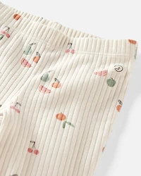 Baby Girl 2-Pack Organic Cotton Rib Leggings