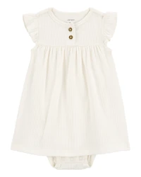 Baby Girl 2-Piece Bodysuit Dress & Cardigan Set