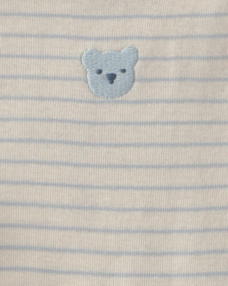 Baby 3-Piece Bear Terry Short-Sleeve Layering Set - Blue