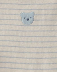 Baby 3-Piece Bear Terry Short-Sleeve Layering Set - Blue