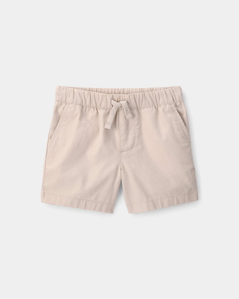 Baby Boy Canvas Shorts - Khaki