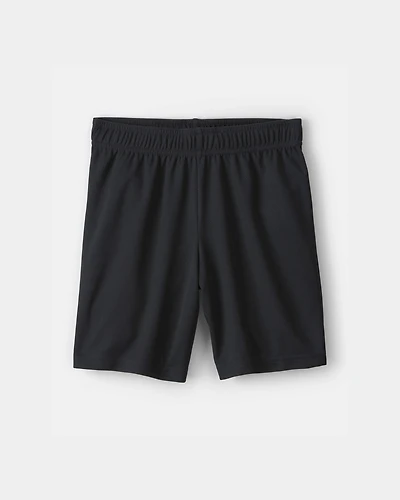 Boys Mesh Active Shorts - Black