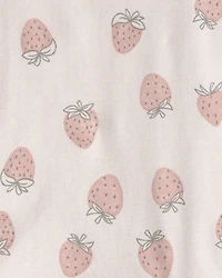 Toddler Girl 2-Piece Organic Cotton Pyjama Strawberry-Print