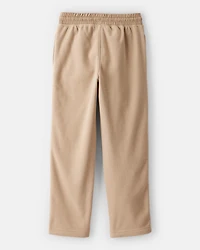 Boys Fleece Drawstring Pants - Tan