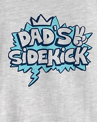 Toddler Boy 'Dad's Sidekick' Fathers Day Graphic Tee - Grey