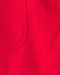 Boys Twill Shorts - Red