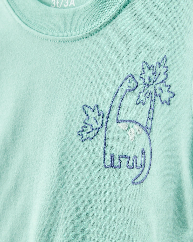 Baby 2-Piece Dinosaur Outfit Set - Green/Navy
