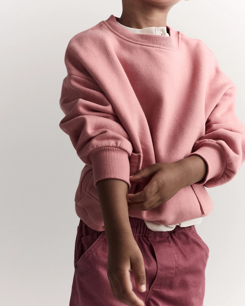 Toddler Otter Sweatshirt™ with Pockets - Pink