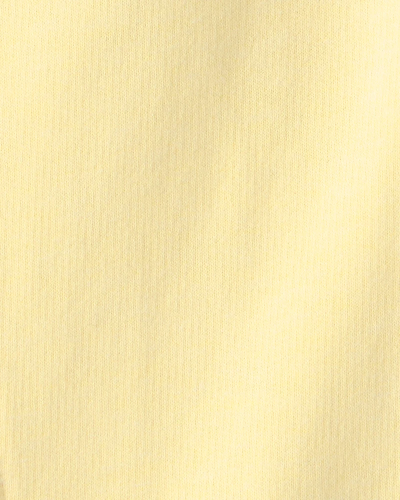 Toddler Girl French Terry Wide-Leg Pants - Yellow