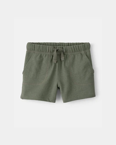 Baby Boy French Terry Shorts - Green