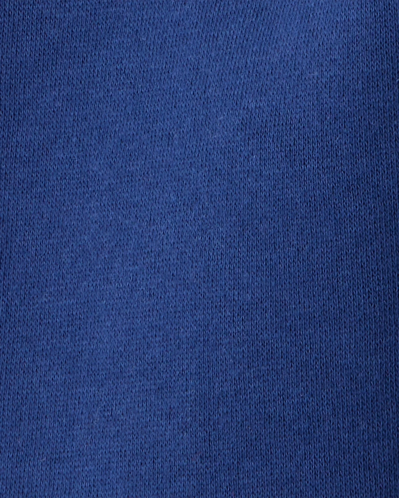 Baby Boy Solid Fleece Cotton Jogger - Navy