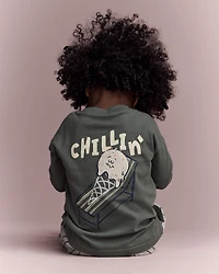 Toddler Boy Chillin' Long-Sleeve Graphic Tee - Olive